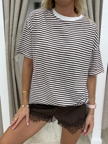 Choc Stripe Shirt - Set By Frankie