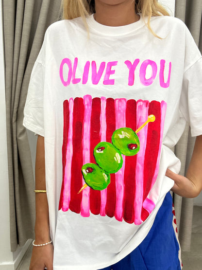 Olive You T-Shirt Cotton - By Frankie