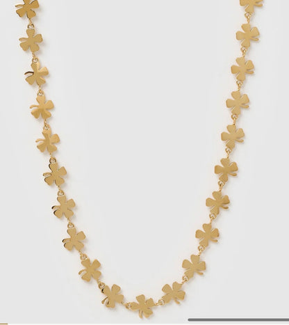 Lucky Charm Gold Clover Necklace - Arms of Eve