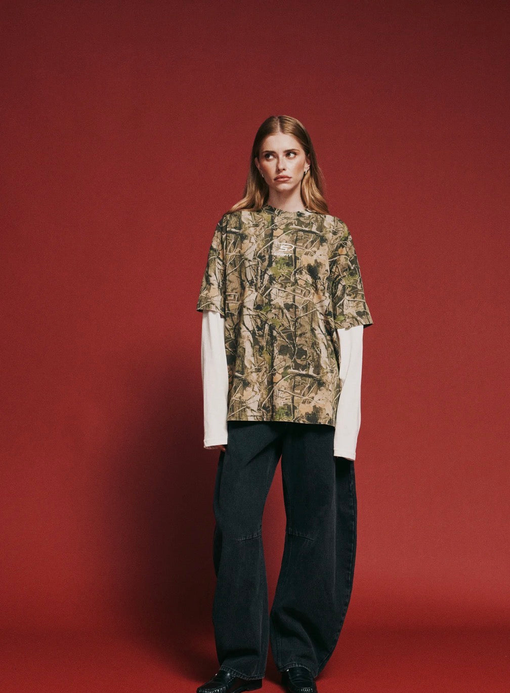 Round One Layered Tee Vintage Camo - SSAINT