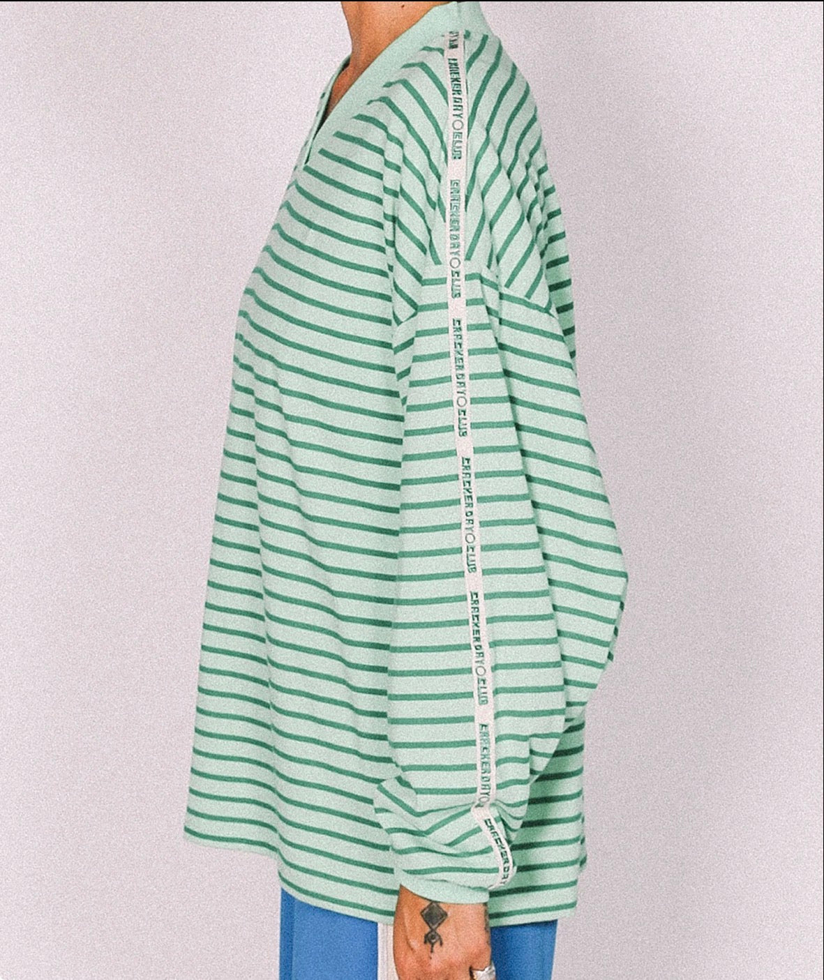 Nautical Long Sleeve Shamrock Stripe - Cracker Day Club