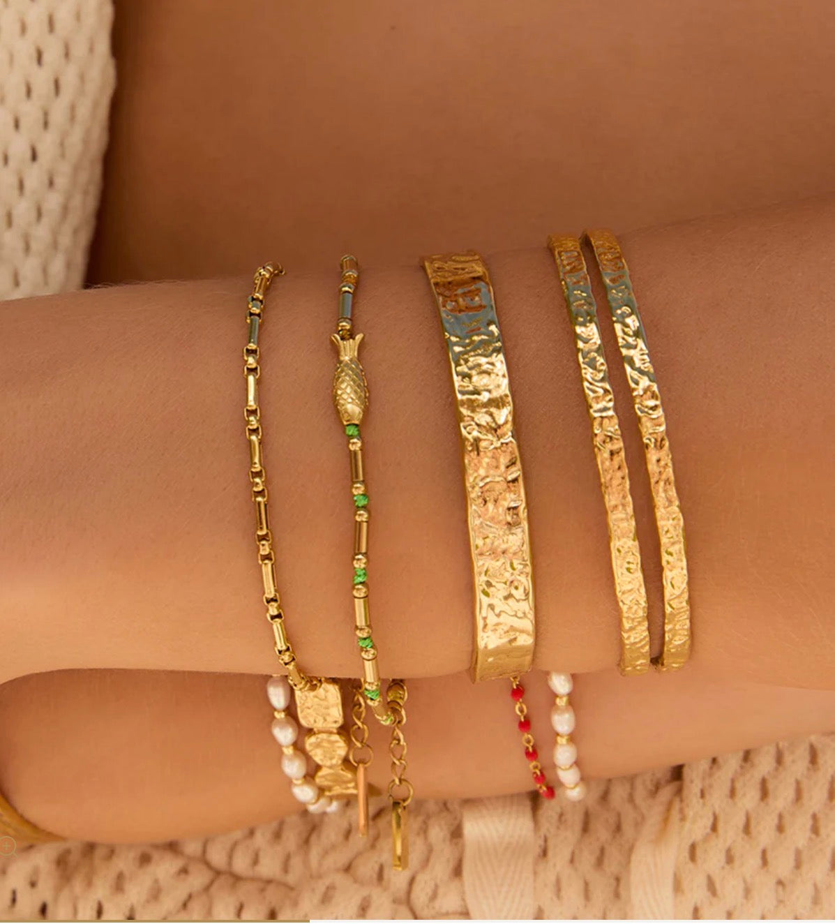 Portia Gold Bracelet - Arms of Eve