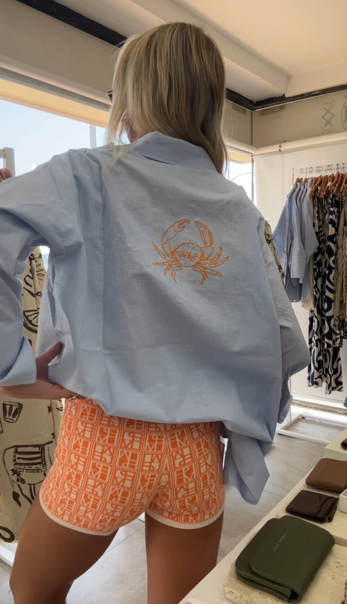 Nacida Shirt Crab Blue - Juan & Me