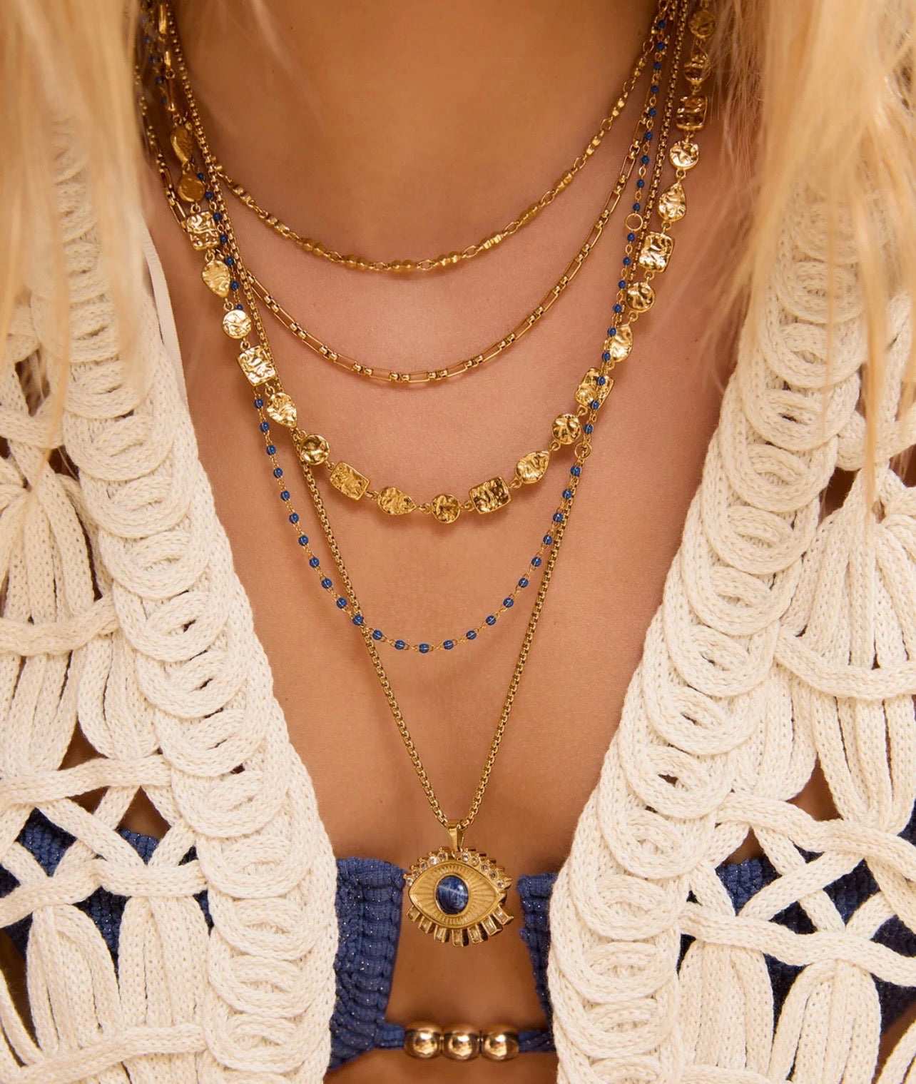 Zen Gold Necklace - Arms of Eve