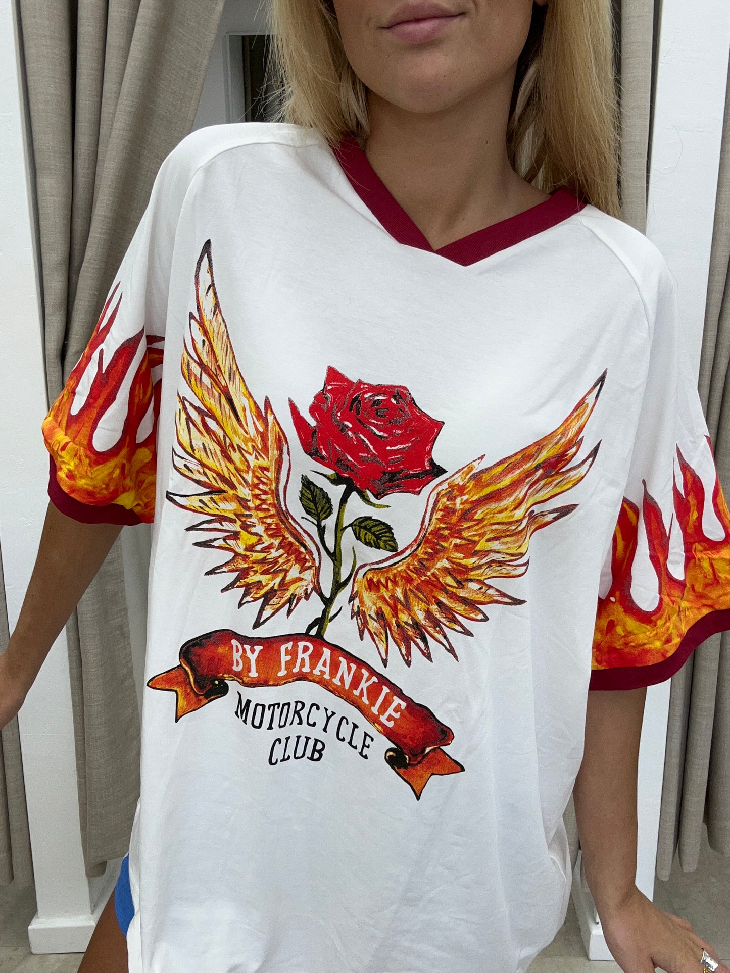 White Motorcycle Club T-Shirt Cotton - By Frankie