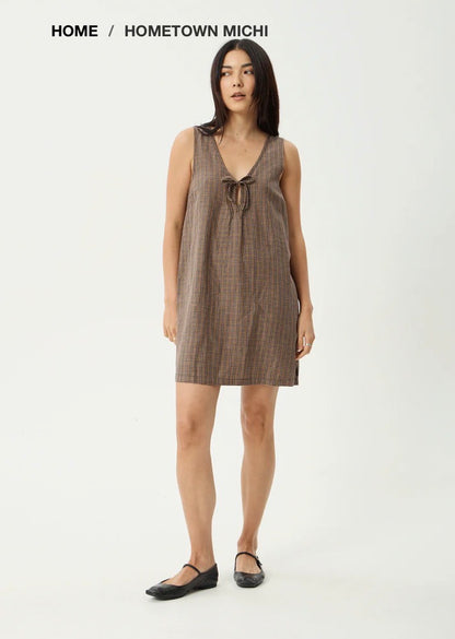 Hometown Michi - Mini Dress - Coffee