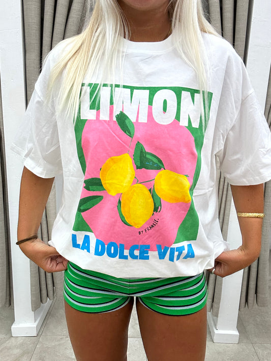 White Limon La Dolce T-Shirt Cotton - By Frankie