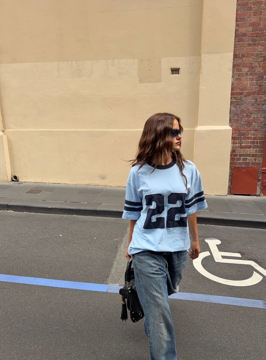22 Motion Tee Powder Blue/Navy - SSAINT