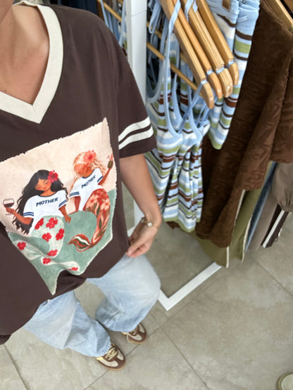 Chocolate Mother Mermaid Tee By Frankie