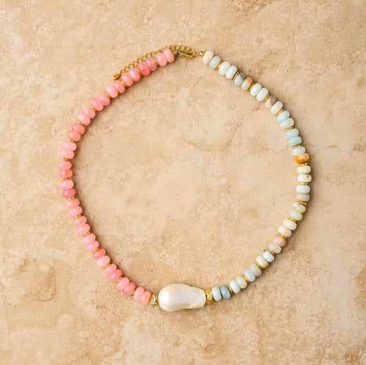 tropica necklace indigo & wolfe
