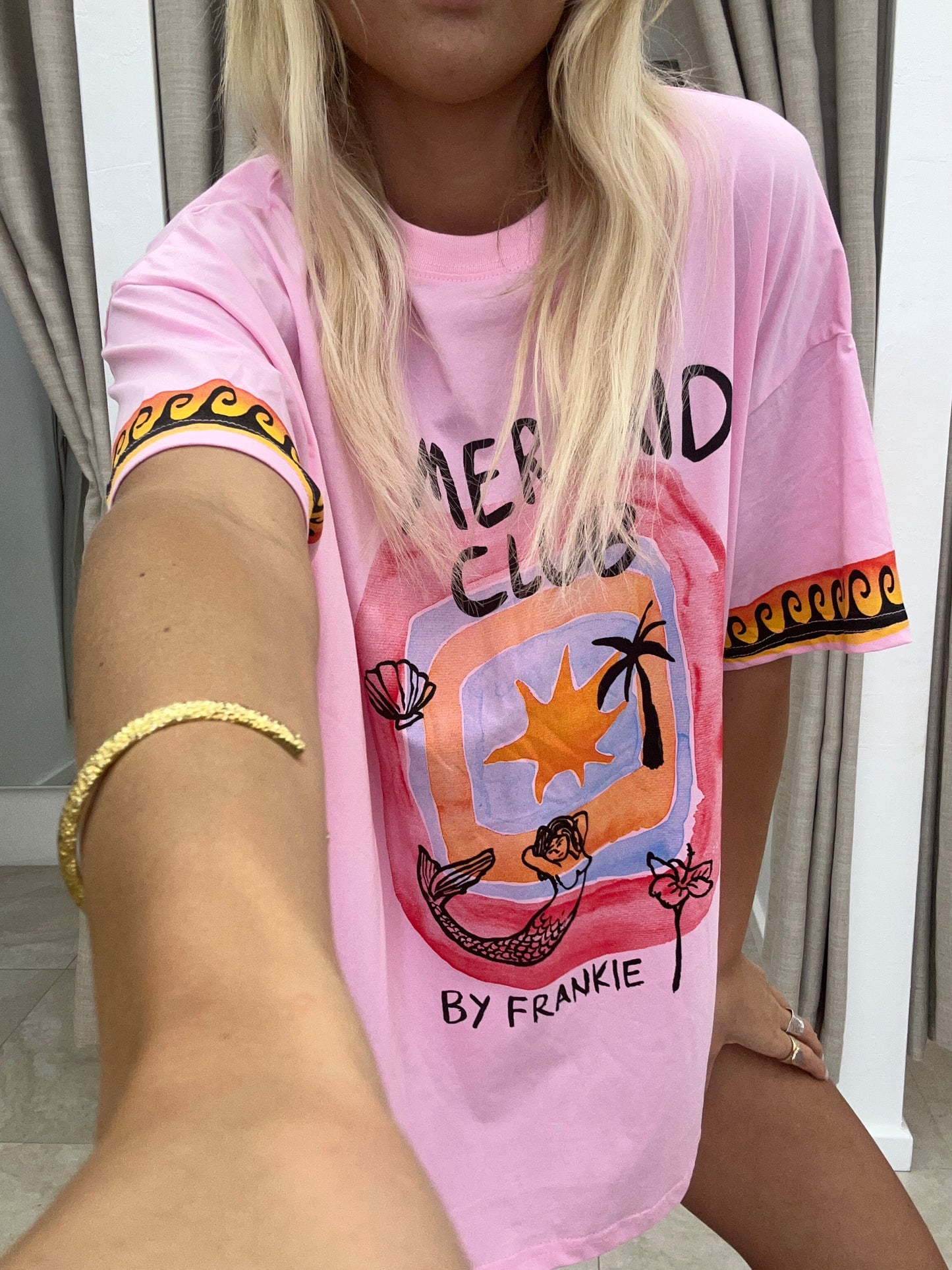 Pink Mermaid Club T-Shirt Cotton - By Frankie