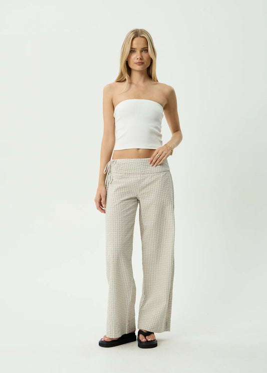 Sofia - Wide Leg Pant - Reverb Moonbeam Check