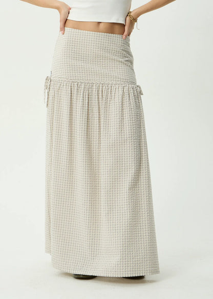 Nadia - Maxi Skirt - Reverb Moonbeam Check