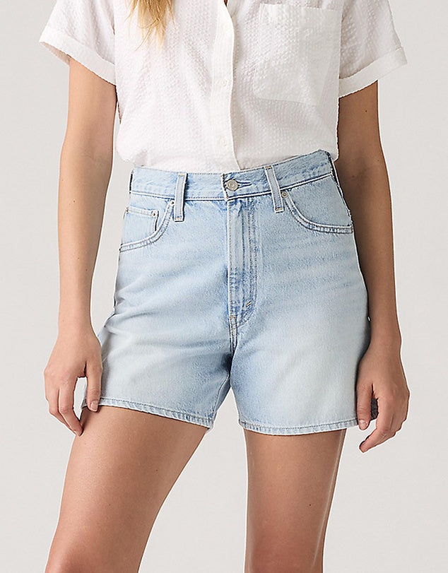 Levi's Cinch Mid Thigh Short - Abraided Art