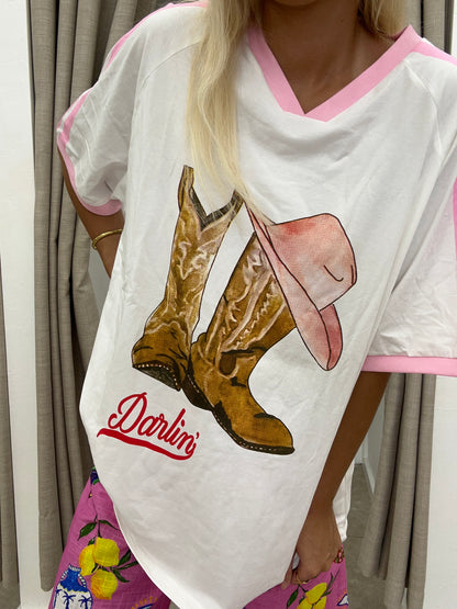 Darlin Oversize Tee Cotton - By Frankie