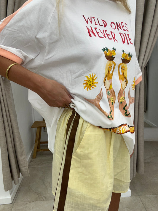 Yellow Choc Racer Short Cotton - By Frankie