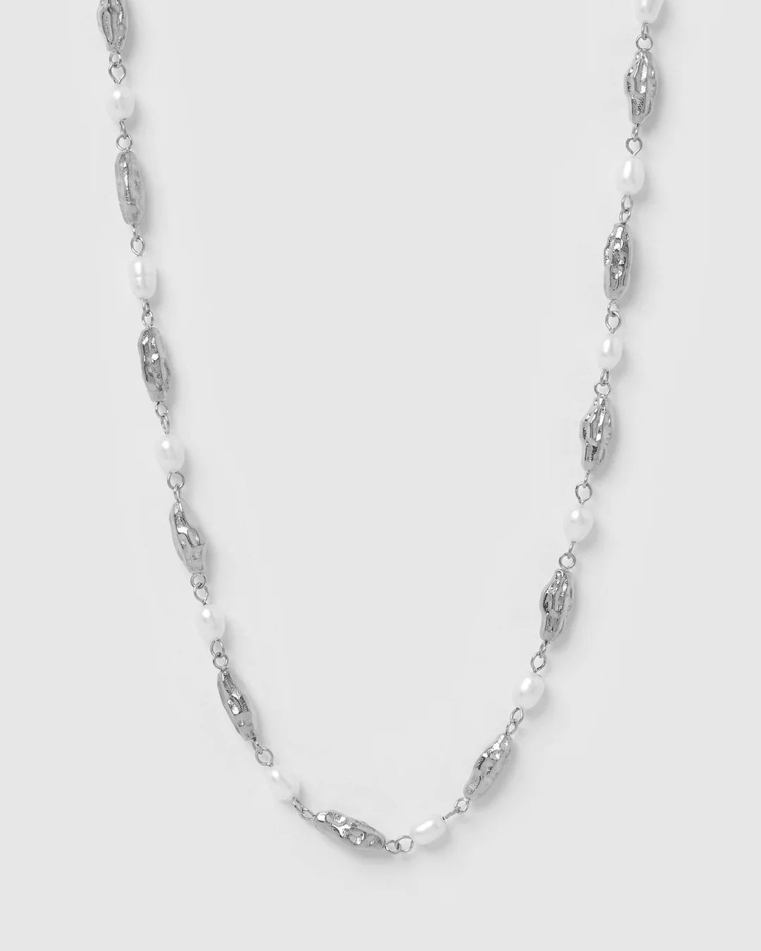 Mimi Pearl and Silver Necklace - Arms of Eve
