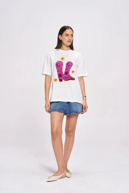 Maku the Label - Cowgirl Boots Oversize Tee