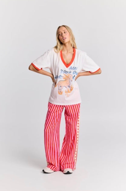 Shes on Fire V-Neck Tee Maku The Label