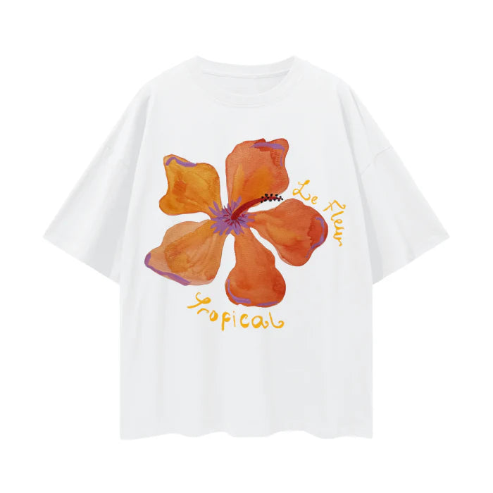 Maku the Label Le Fleur white tee