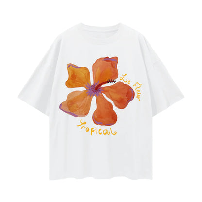 Maku the Label Le Fleur white tee