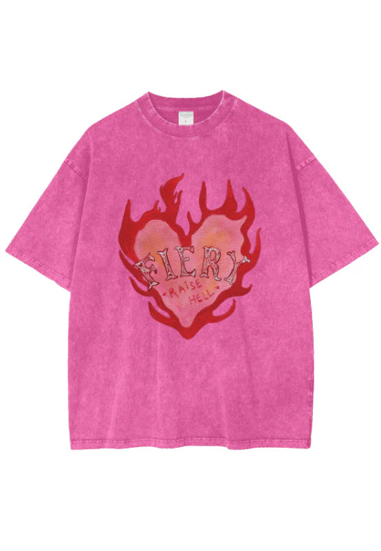 Maku the Label Fiery pink vintage tee