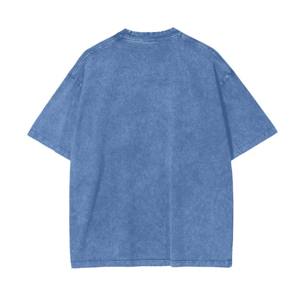 Maku the Label Fiery vintage tee azure blue
