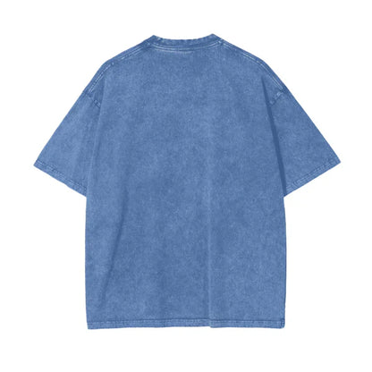 Maku the Label Fiery vintage tee azure blue