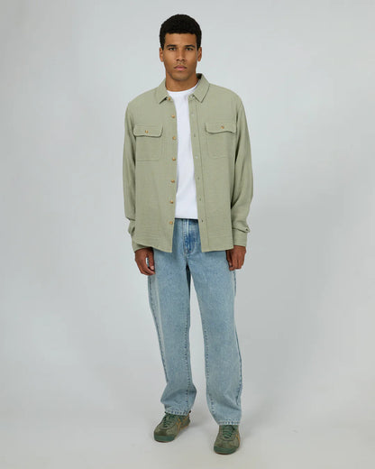 Silent Theory Aspen LS sage shirt