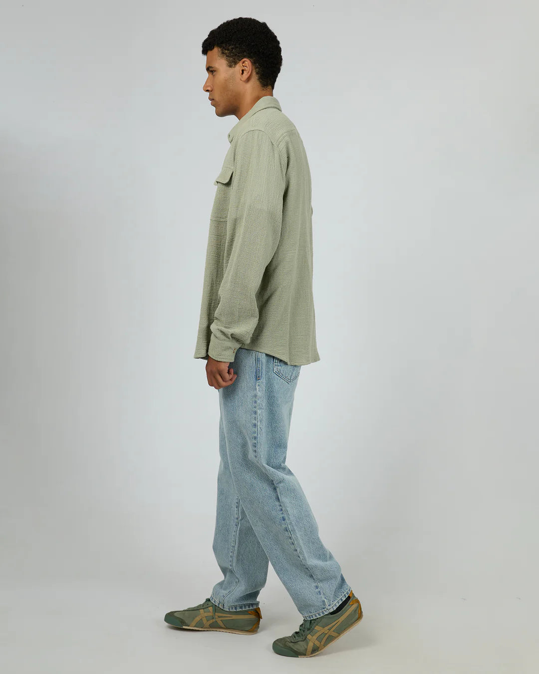 Silent Theory Aspen LS sage shirt