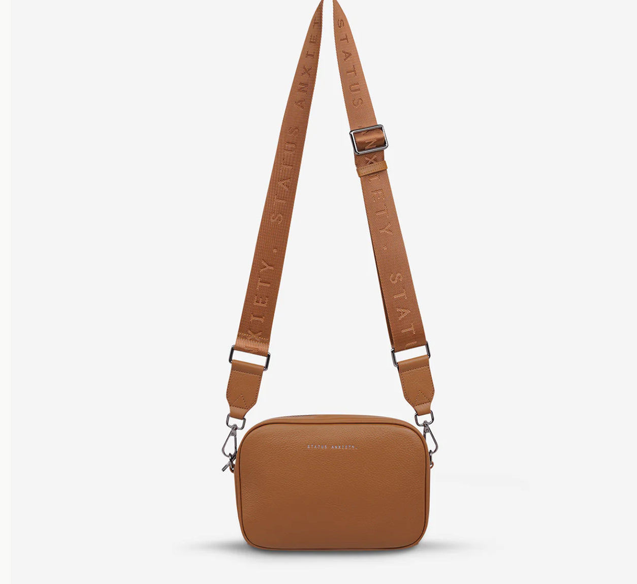 Status Anxiety Plunder Bag With Webbed Strap Camel