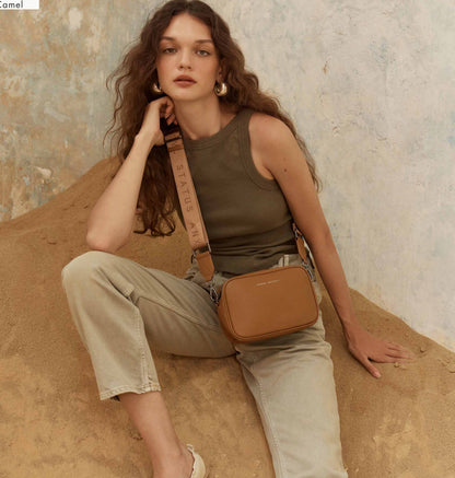 Status Anxiety Plunder Bag With Webbed Strap Camel