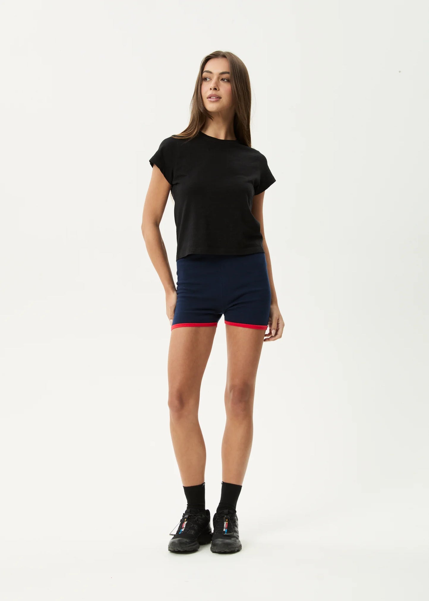 Set Fire - Knit Short - Navy / Tomato