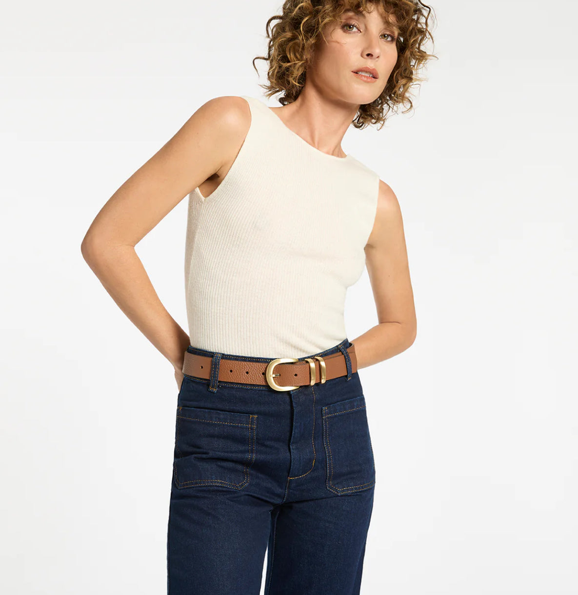 Status Anxiety Let It Be Belt Tan/Gold