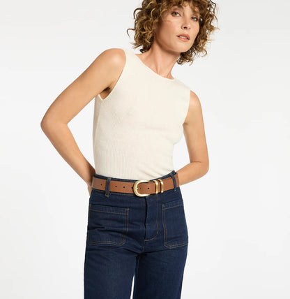 Status Anxiety Let It Be Belt Tan/Gold