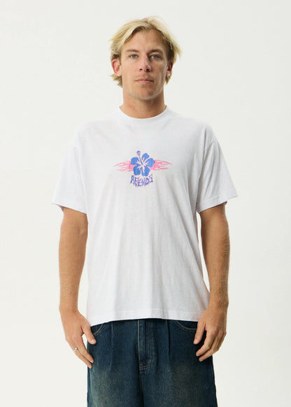 Wiped Out - Boxy Tee - White