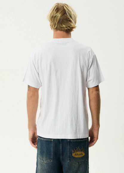 Wiped Out - Boxy Tee - White