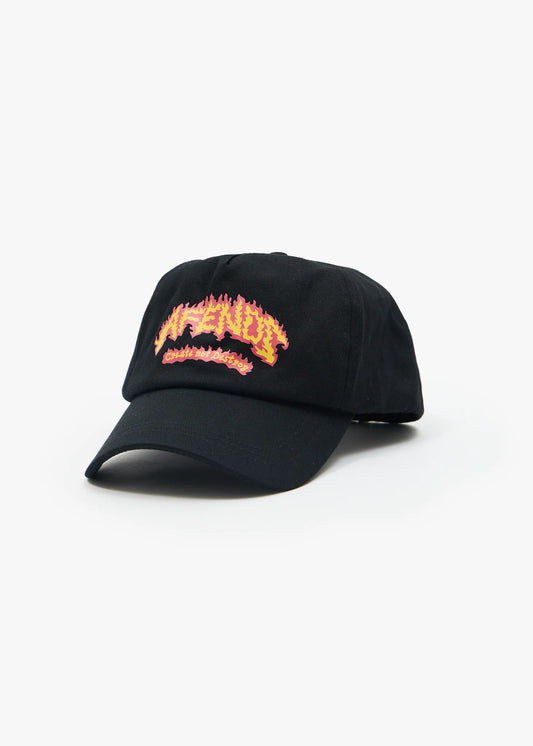 Flame On - Five Panel Cap - Black