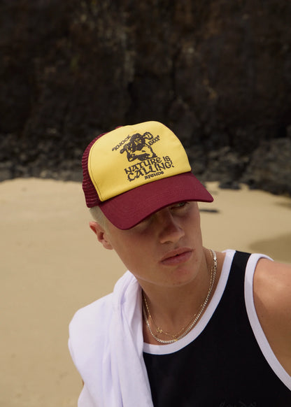 Knock Knock - Trucker Cap - Lemon
