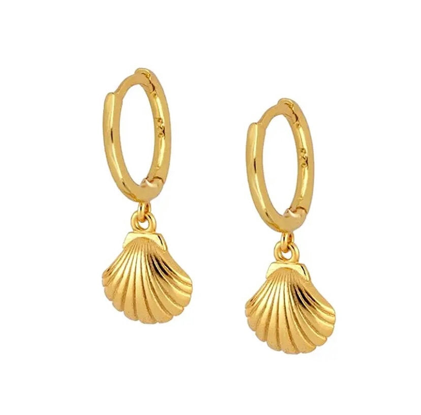 Sea Soul Shell Lover Earring Gold