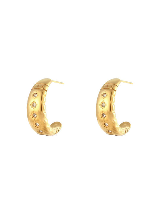 Sea Soul Costa Hoop Earring Gold