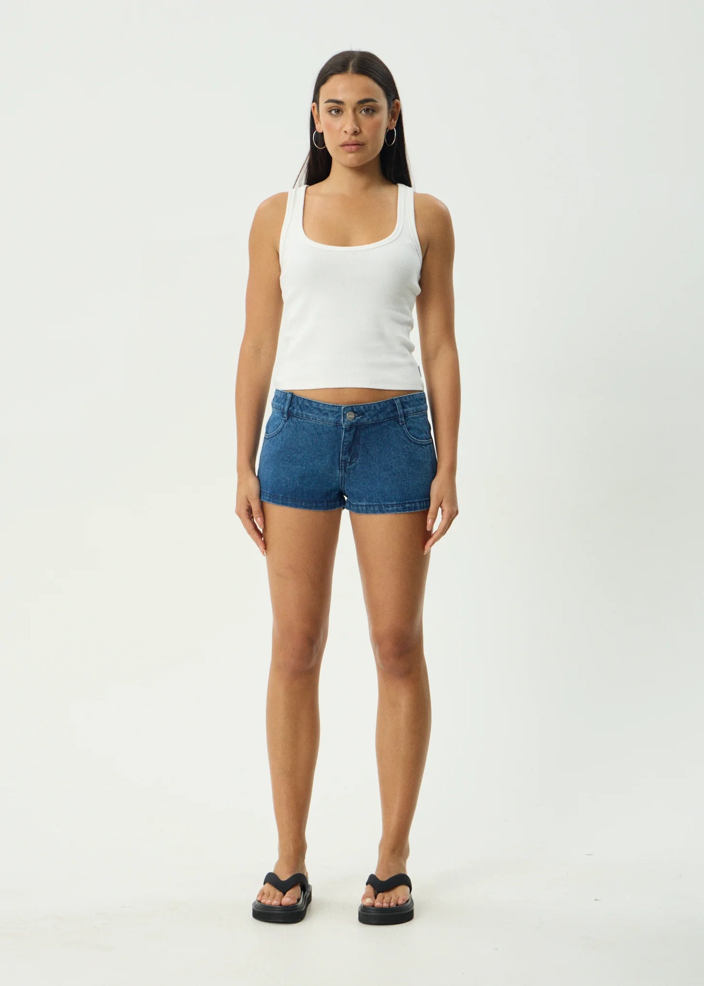 Dallas - Low Rise Denim Short - Authentic Blue