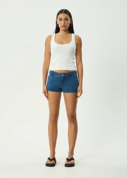 Dallas - Low Rise Denim Short - Authentic Blue