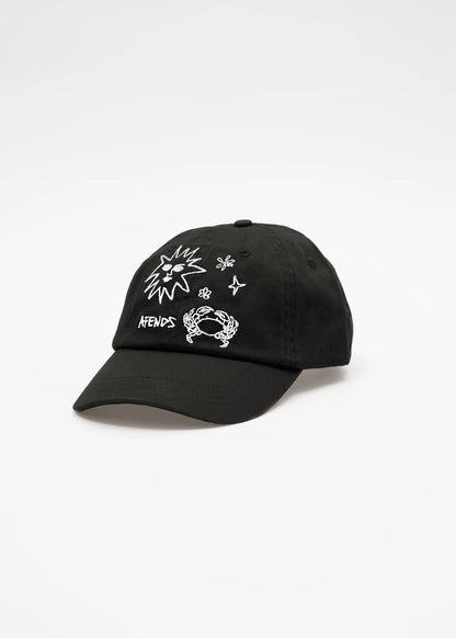 Sunbake - Panelled Cap - Black