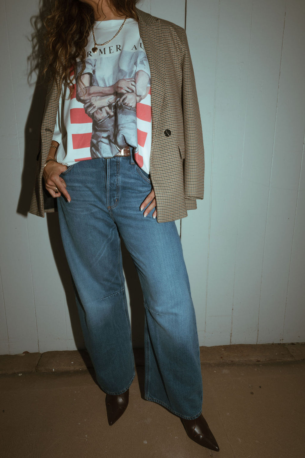 FAR MER Jean Baby Tee