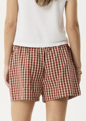 Austin - Check Boxer Short - Red Rum