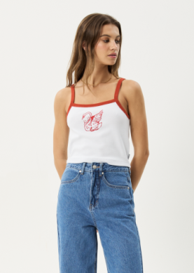 Cygnet - Rib Singlet - White