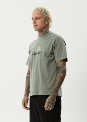 Embossed - Retro Tee - Washed Sycamore