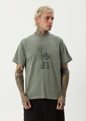 Hitching - Boxy Tee - Washed Sycamore