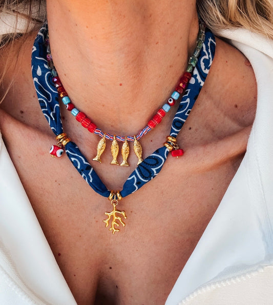 Fish beaded neclace